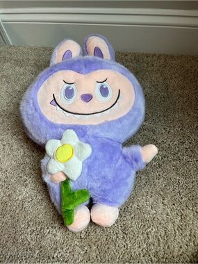Lavender The Monsters unbranded Labubu inspired Plush with Daisy